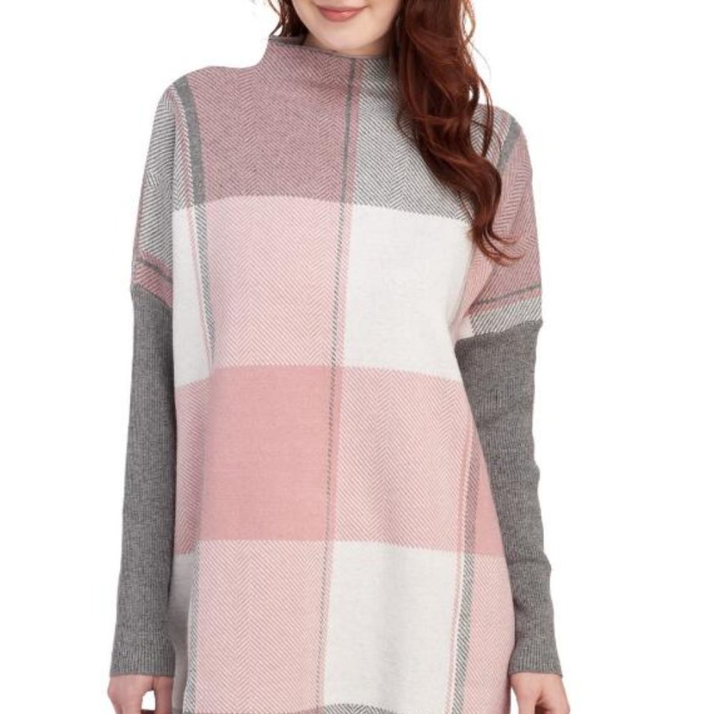 Pink & gray sweater